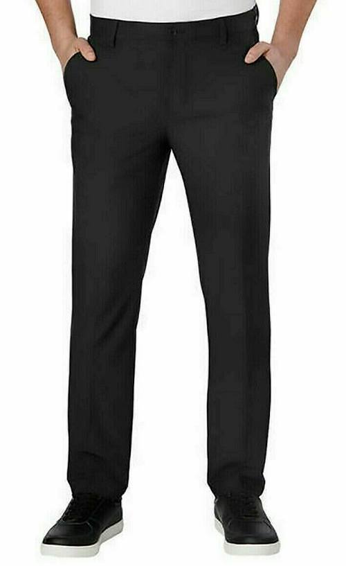 Greg Norman Men’s Ultimate Classic Travel Pant, BLACK, 36 X 32